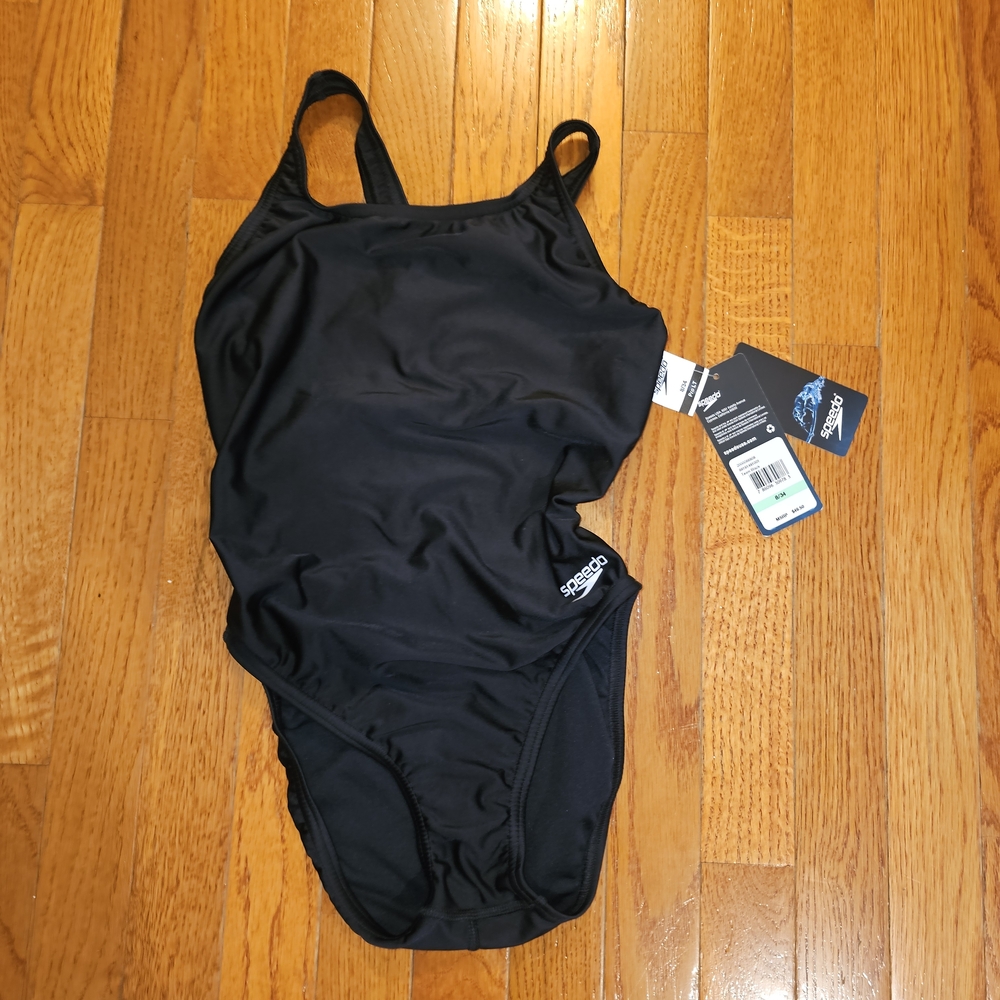 Speedo Sleek Black Swimwear
